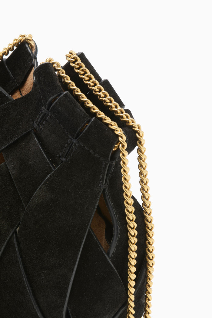 Charlotte Mini Crossbody with Chain - Noir