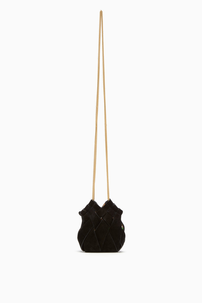Charlotte Mini Crossbody with Chain - Noir