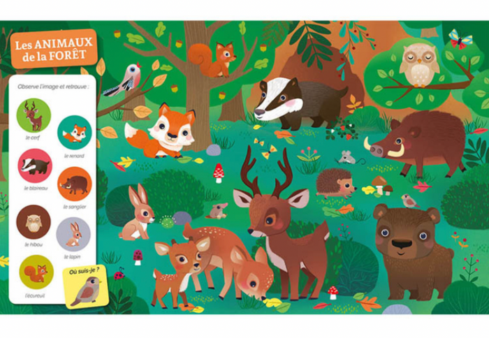 Cherche & trouve des tout-petits | Chez les animaux