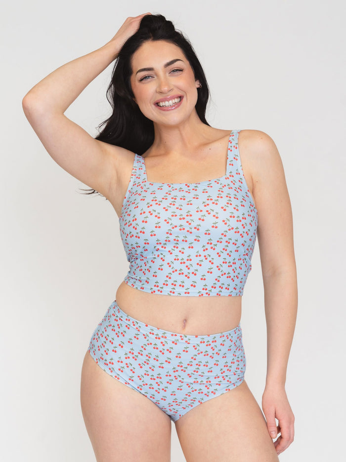Cherries High-Waist Bottom