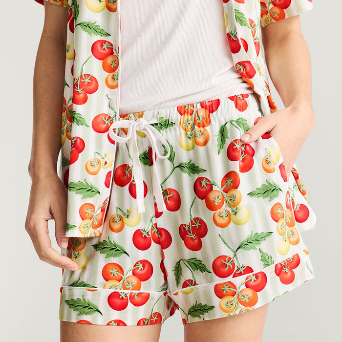 Cherry Tomatoes Women's Luxe Pajama Short Set