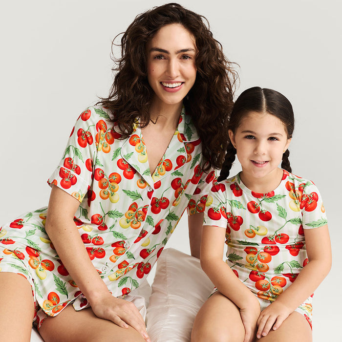Cherry Tomatoes Women's Luxe Pajama Short Set