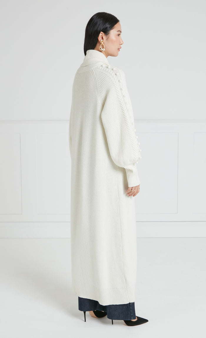 Chrissie Knit Coat - Cream