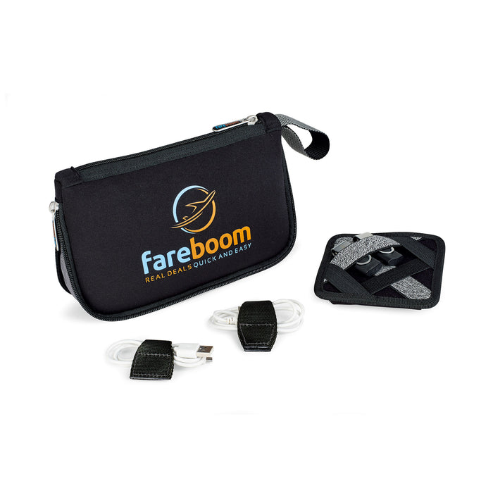 Circuit Expandable Tech Organizer - Black | Custom Branded | Lemon Print