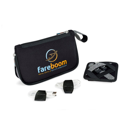 Circuit Expandable Tech Organizer - Black | Custom Branded | Lemon Print