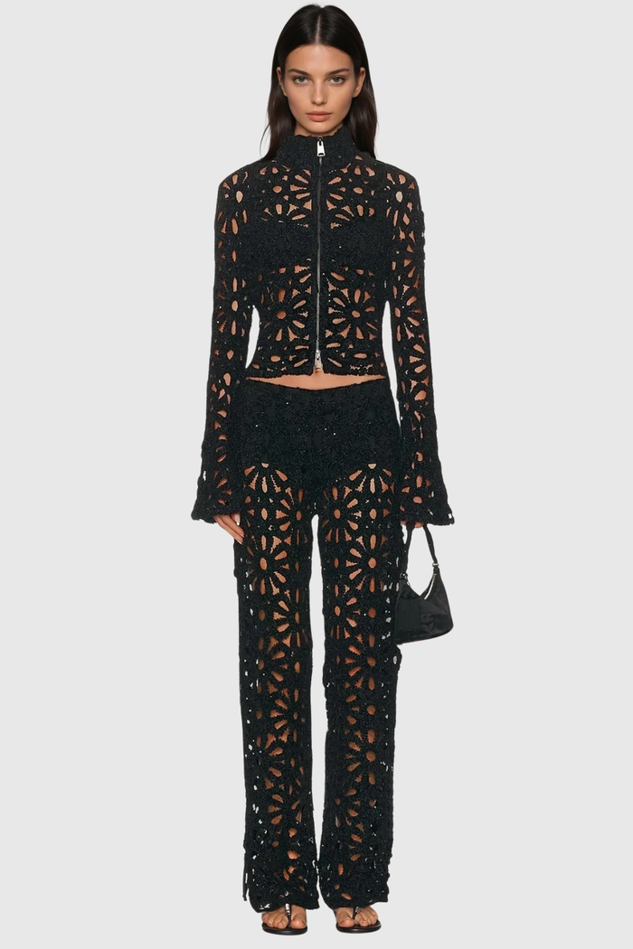 clarette-floral-cutout-top