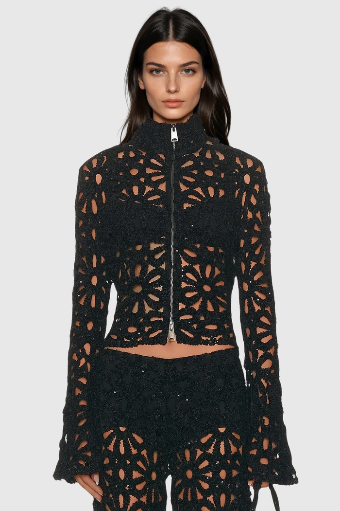 clarette-floral-cutout-top
