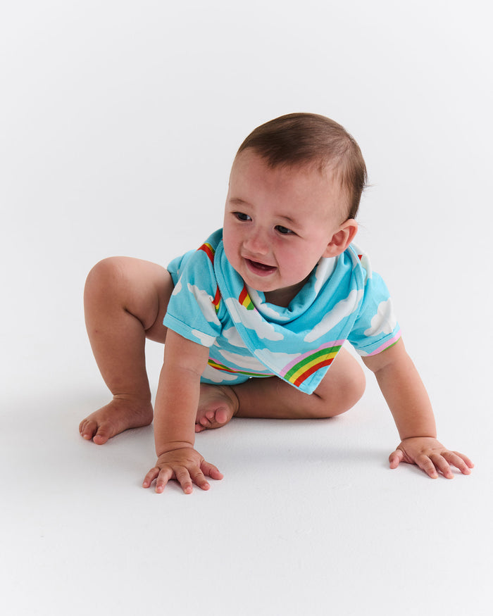 Cloudy Dayz Organic Short Sleeve Romper