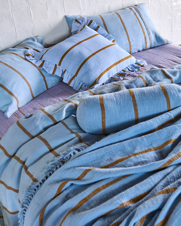 Como Stripe Linen Pillowcases