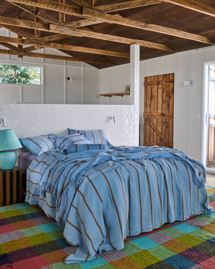 Como Stripe Linen Pillowcases