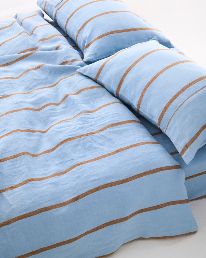 Como Stripe Linen Pillowcases