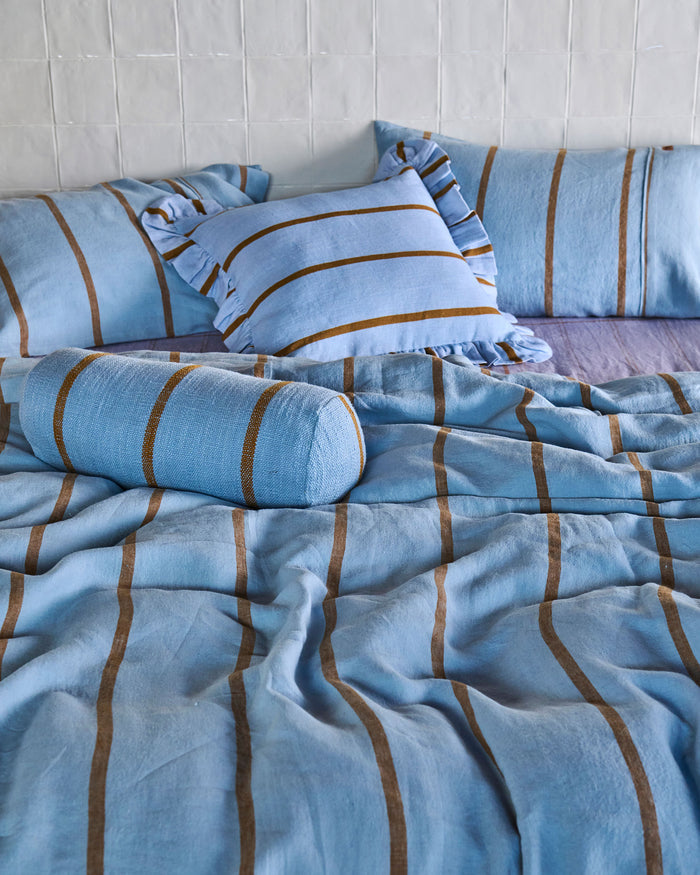 Como Stripe Woven Bolster Cushion