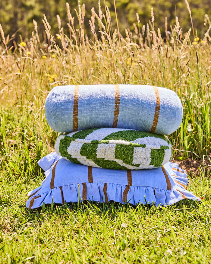 Como Stripe Woven Bolster Cushion