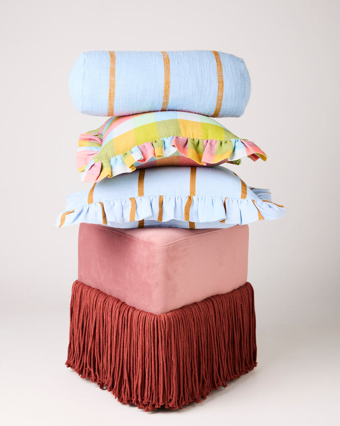 Como Stripe Woven Bolster Cushion