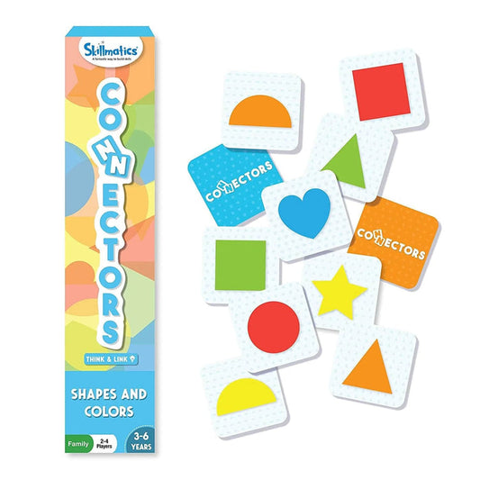 Game of Connectors with coloured shape tiles