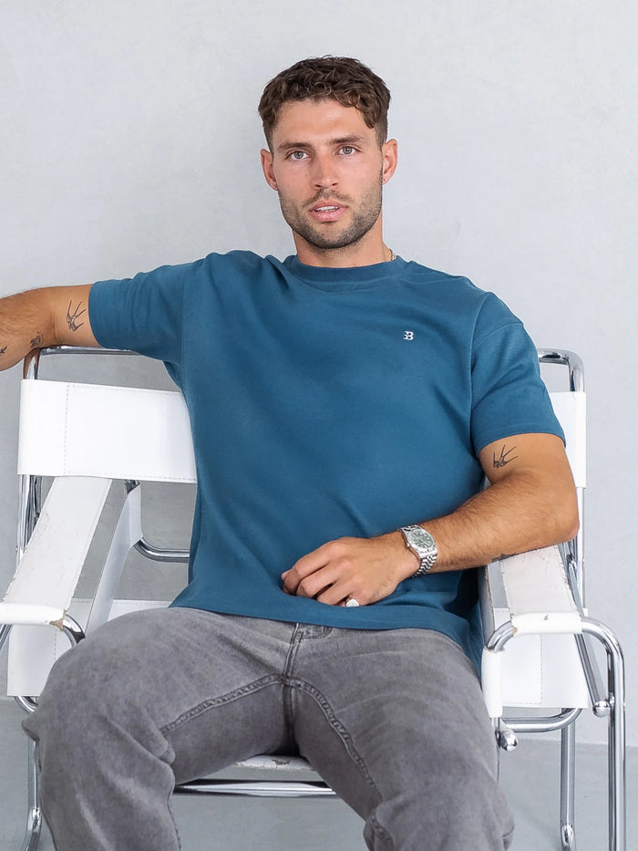 Conrad Relaxed Anchor T-Shirt - Teal Green