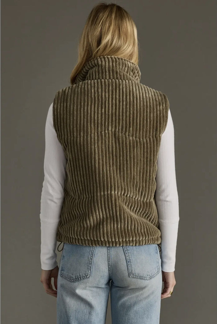 Corduroy Vest Olive