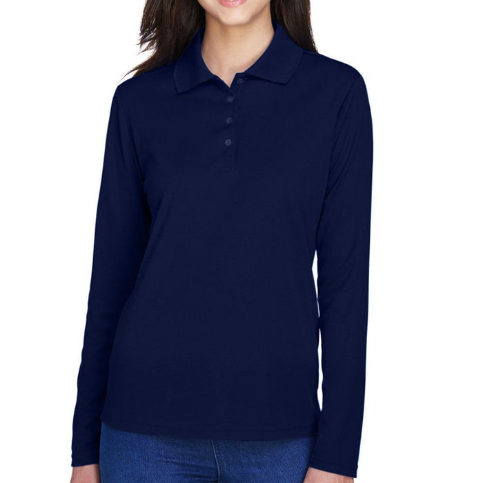 Core 365 Women's Performance Long-Sleeve Piqué Polo
