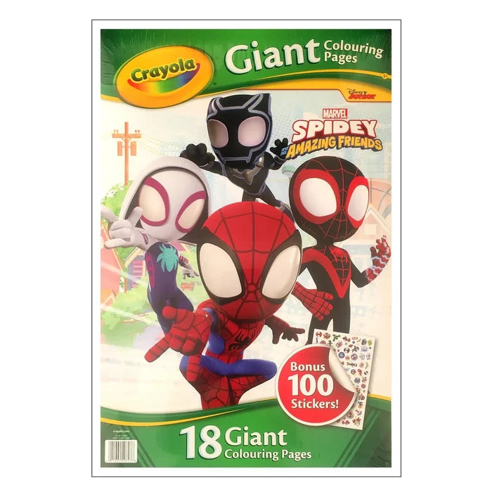 Crayola 18 Giant Colouring Pages with 100 Stickers 33 x 49cm