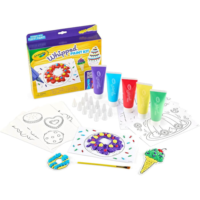 Crayola Fluffy Whipped Paint Colouring Activity Kit Bakery Age 5+