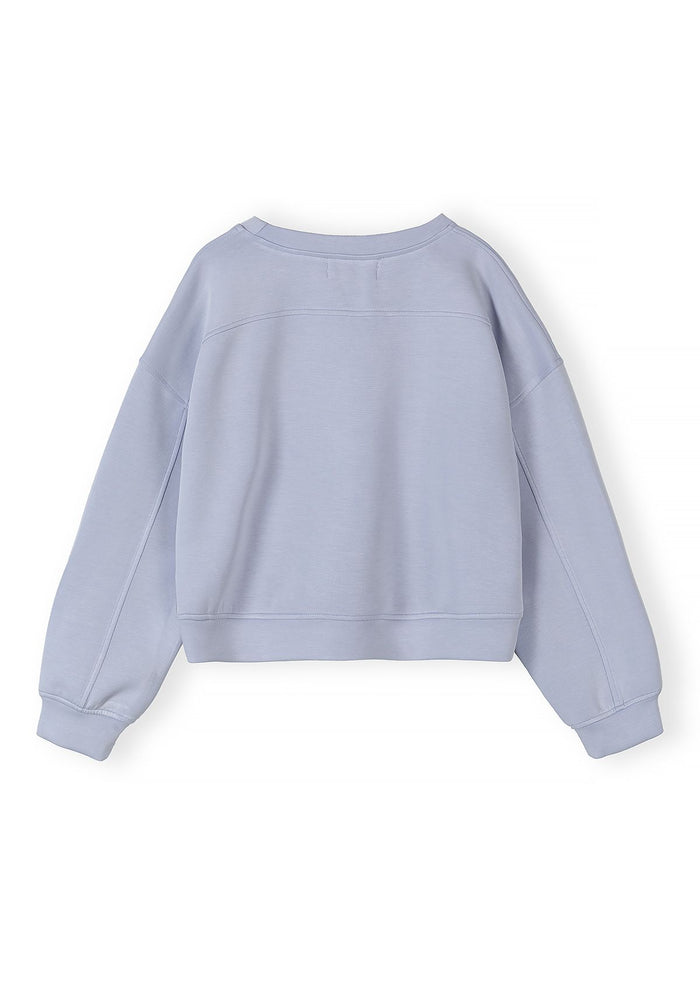 Sweatshirt & Shorts Set, Lavender Blue - 4