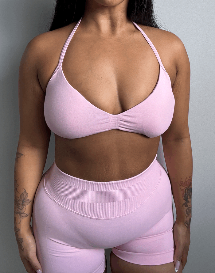 CurveContour Curve Halter Bra Milkshake