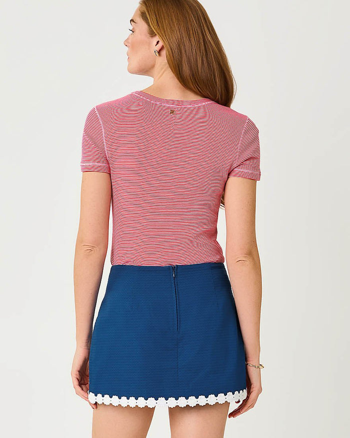 Lilly Pulitzer - Danica Knit Top - Multi Anchor Mini Embroidery