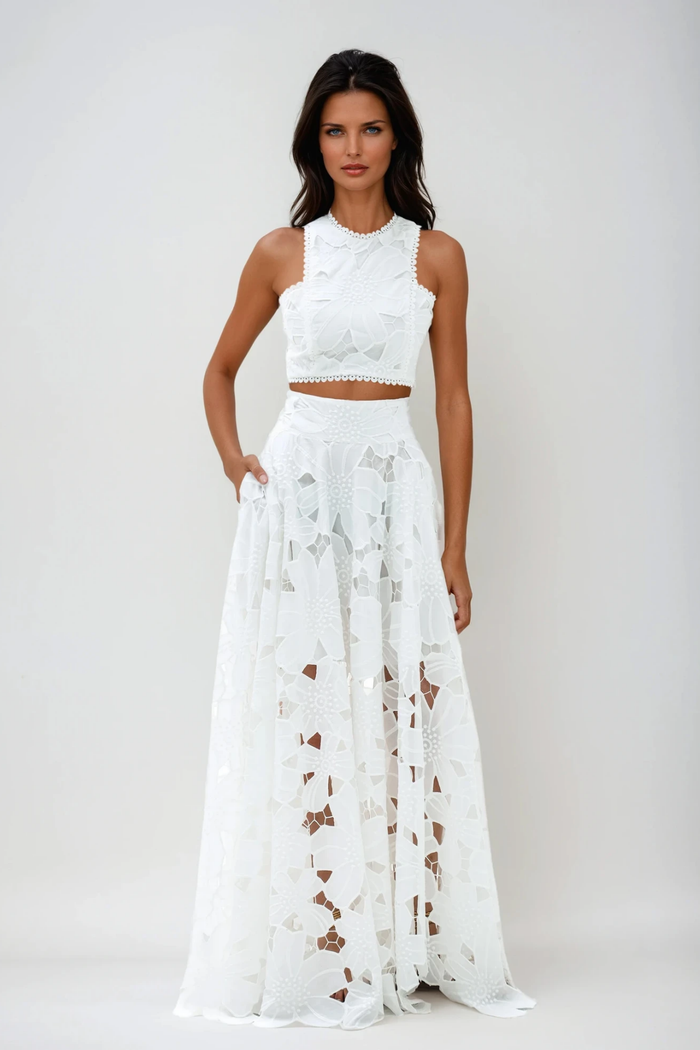 darija-sleeveless-flower-cutout-skirt-set