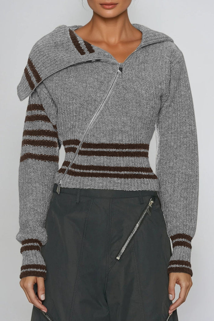 deianira-zipper-asymmetric-knit-top