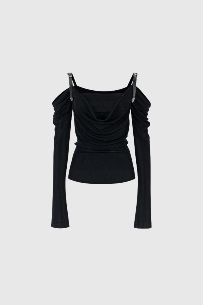 derren-off-shoulder-deconstruct-ruch-top-in-black