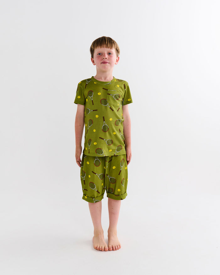 Deuce Kids Organic Cotton Short Sleeve Tee & Short Pyjama Set