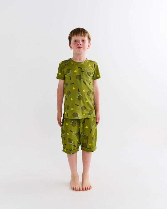 Deuce Kids Organic Cotton Short Sleeve Tee & Short Pyjama Set