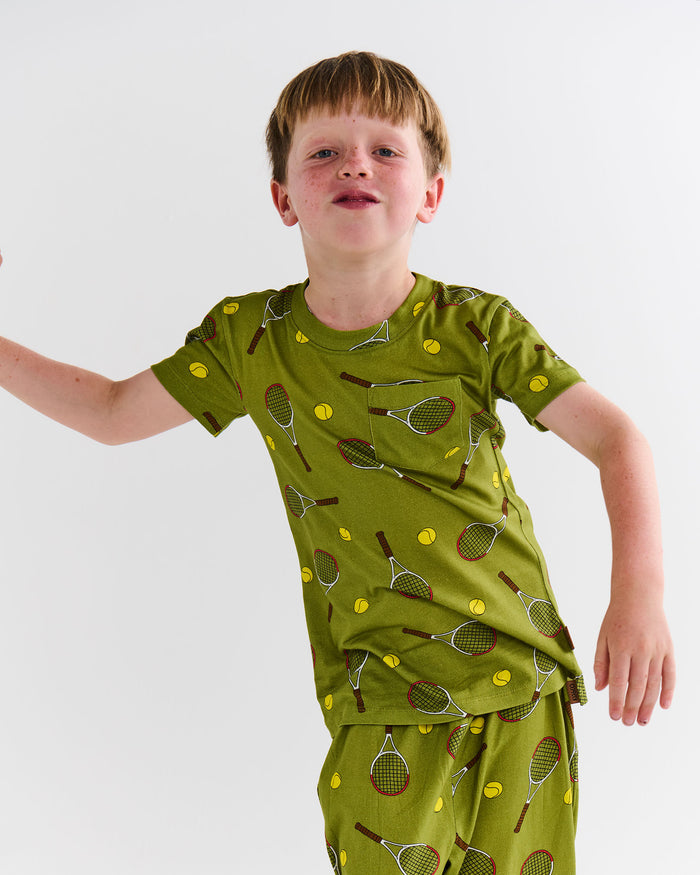 Deuce Kids Organic Cotton Short Sleeve Tee & Short Pyjama Set