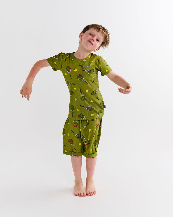Deuce Kids Organic Cotton Short Sleeve Tee & Short Pyjama Set