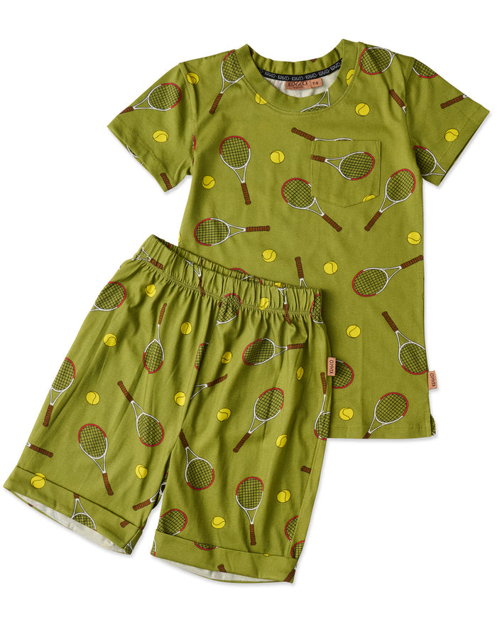 Deuce Kids Organic Cotton Short Sleeve Tee & Short Pyjama Set