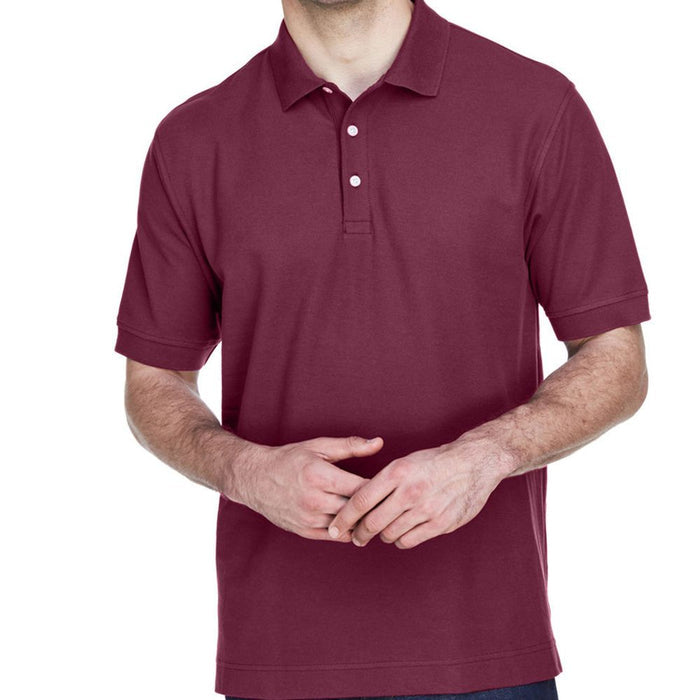 Devon & Jones Men's Short Sleeve Pique Polo