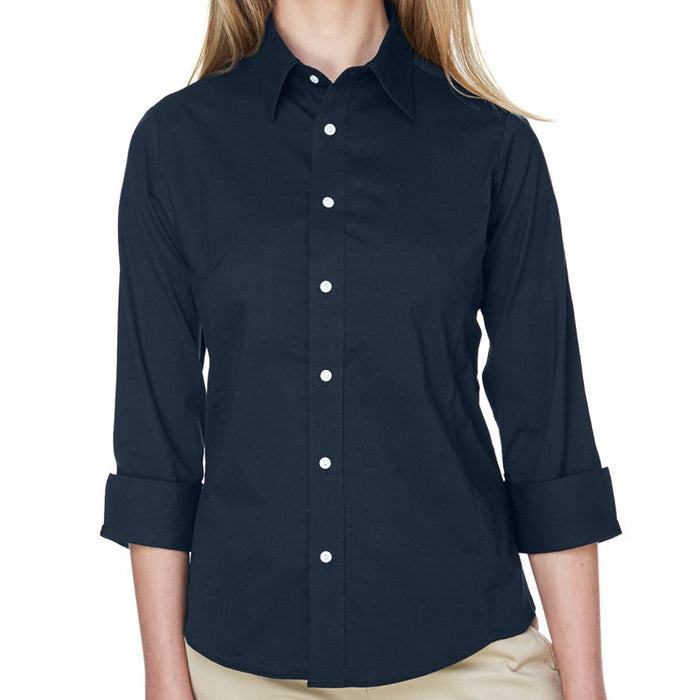 Devon & Jones Perfect Fit™ Women's Quarter Sleeve Button Up