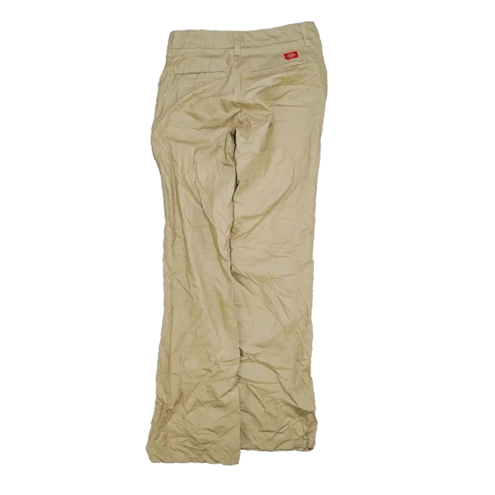 Dickies Women's Khaki Slim Trousers - Small - Army & Outdoors - Dress Trousers