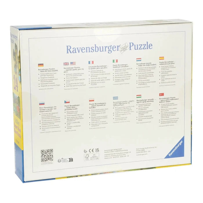 Back of the box of a Ravensburger Jigsaw puzzle