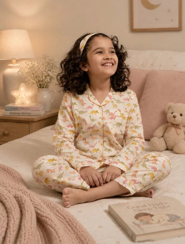 Dinosaur Print Sleepwear for Girls-Tweeny Mini