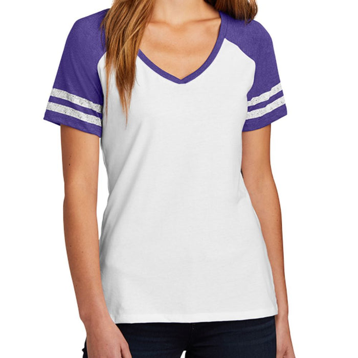 District Women’s Game V-Neck Tee