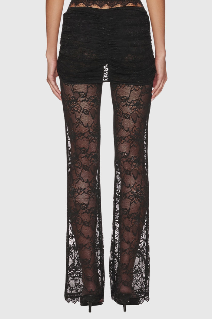Djehutimose Halter Neck Lace Pants Set