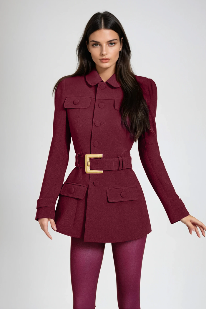 djibril-belt-mini-blazer-dress-in-red