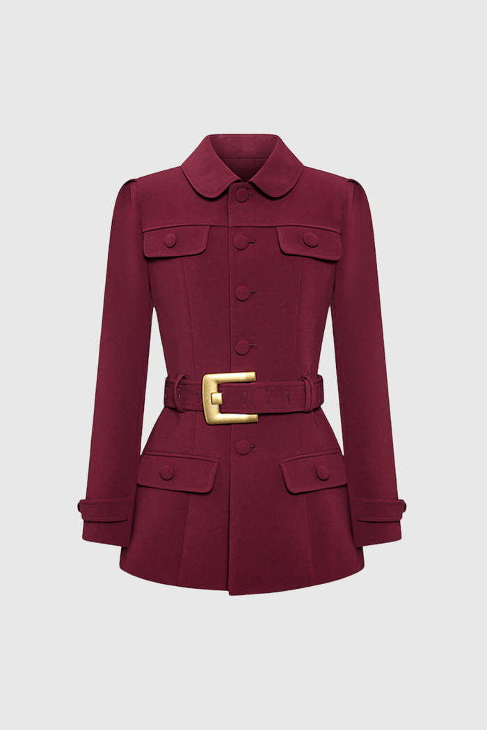 djibril-belt-mini-blazer-dress-in-red