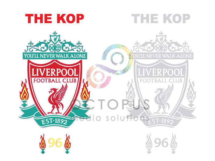 รับดราฟท์ลายเส้นโลโก้ให้คมชัด ด้วยโปรแกรม Illustrator โลโก้ Liverpool logo โหลดฟรี