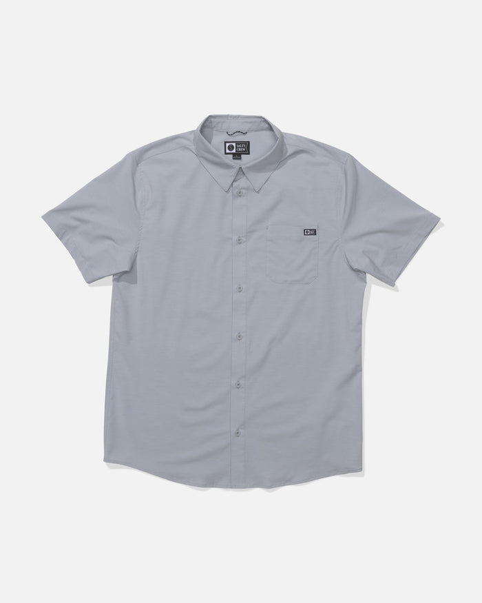 Drifter Uv Button Up - Quarry