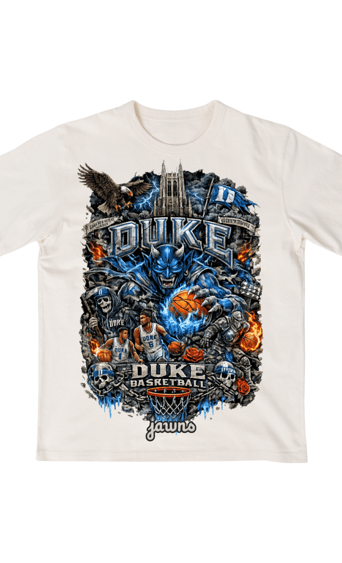Duke Blue Devils Godspeed Streetwear Basketball Gear - T-Shirt - Jawns on Fire Sneakers & Shoes