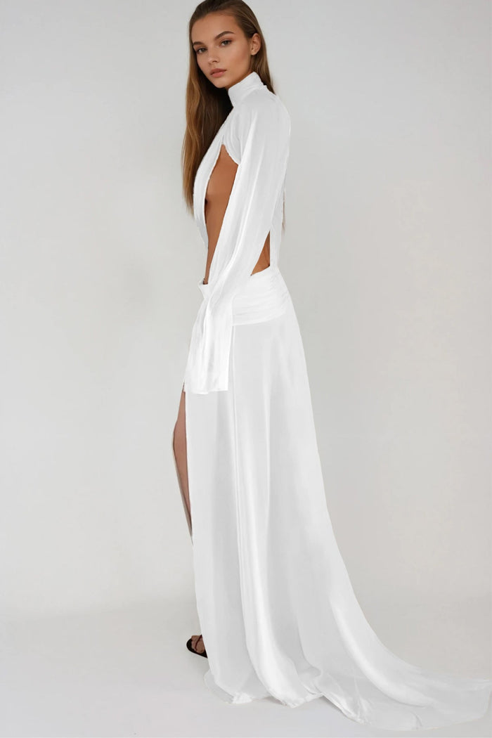 dzhokhar-cutout-ruch-split-maxi-dress
