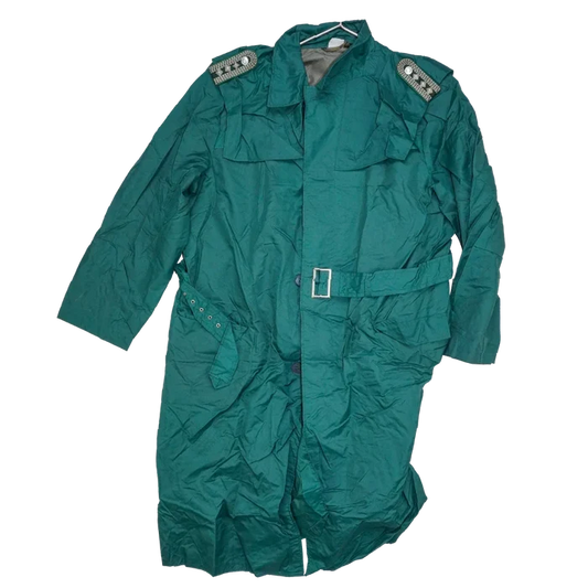 East German Police Rain Coat - M52, Large - East German Army Surplus - Rain Jackets
