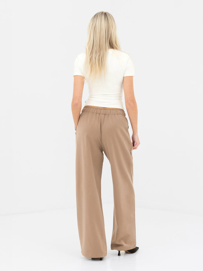 Eden Elasticated Trousers - Tan
